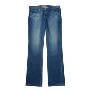 Paper Denim & Cloth Natalie Low Rise Peg Leg Jeans Medium Wash Womens 32